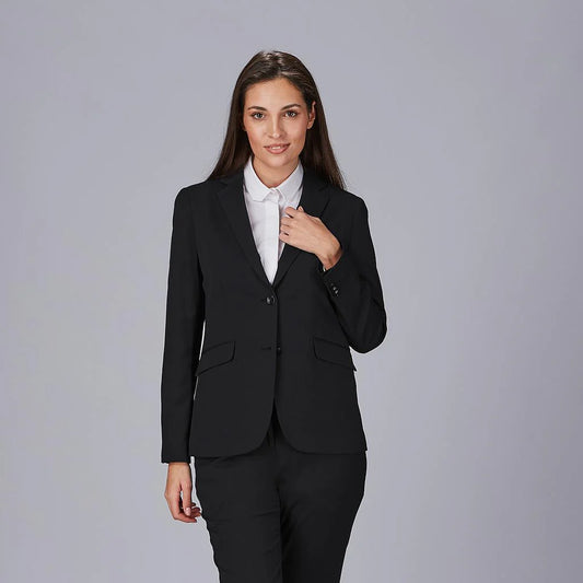 800042-001 - AMERICANA MUJER 2 BOTONES TAFFORA NEGRO