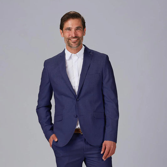 800043-104 - AMERICANA HOMBRE 2 BOTONES SLIM FIT TAFFORA MARINO