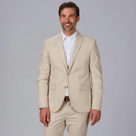 800045-110 - AMERICANA HOMBRE SIN FORRAR T400 BEIGE