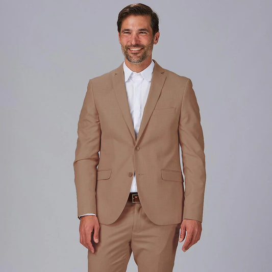 800045-151 - AMERICANA HOMBRE SIN FORRAR T400 CAMEL