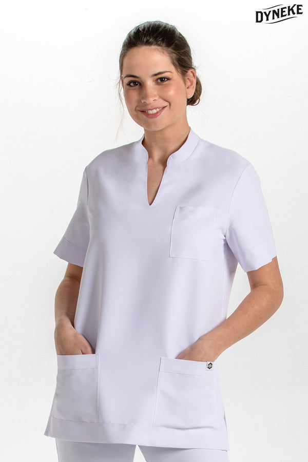 8008570 - Blusón unisex microfibra blanca