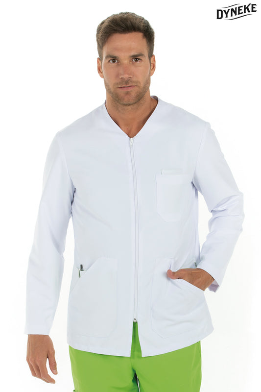 8010570 - Chaqueta hombre microfibra blanca m/l