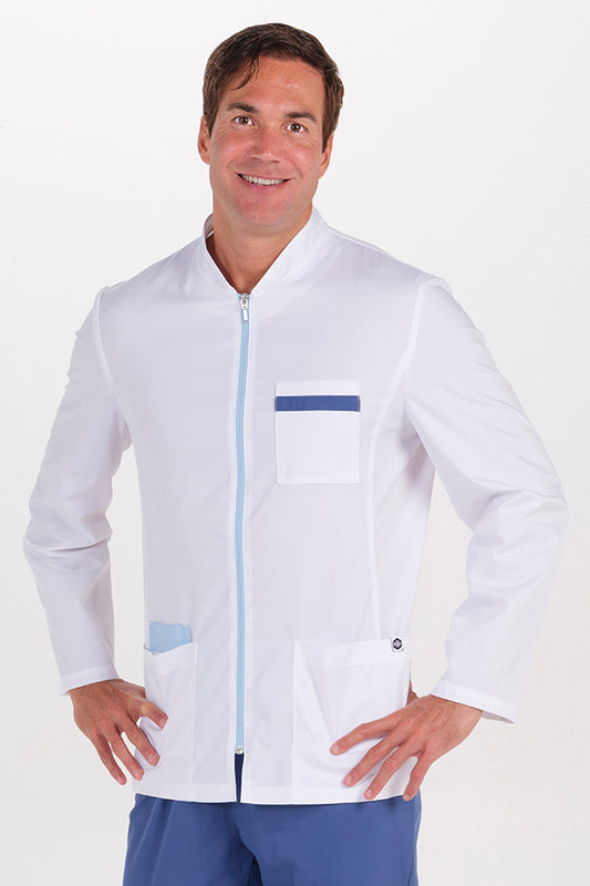 8014907 - Chaqueta hombre sarga elástica contraste azul m/l