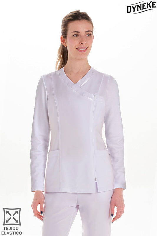 8027784 - CHAQUETA M/L MICROFIBRA ELÁSTICA BLANCA