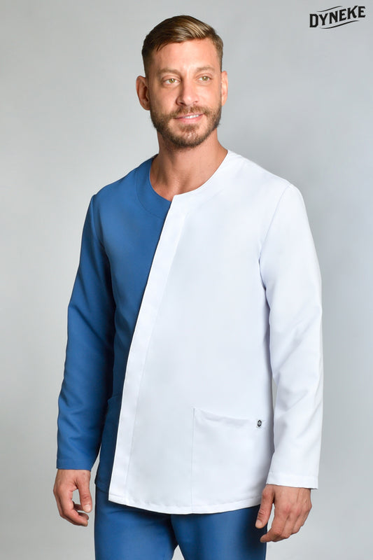 8052482 - Chaqueta hombre asimétrica azul