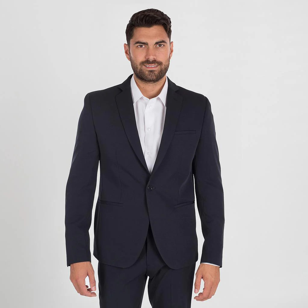 812100-104 - AMERICANA HOMBRE 1 BOTON SUPER SLIM TECNO MARINO