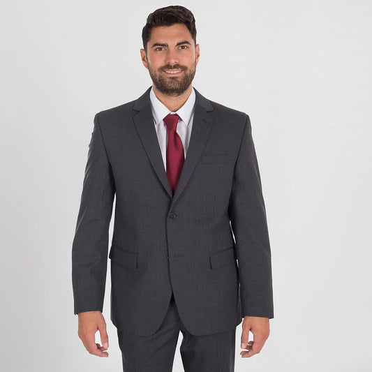 812300-139 - AMERICANA HOMBRE 2 BOTONES REGULAR FIT CONFORT GRIS MARENGO