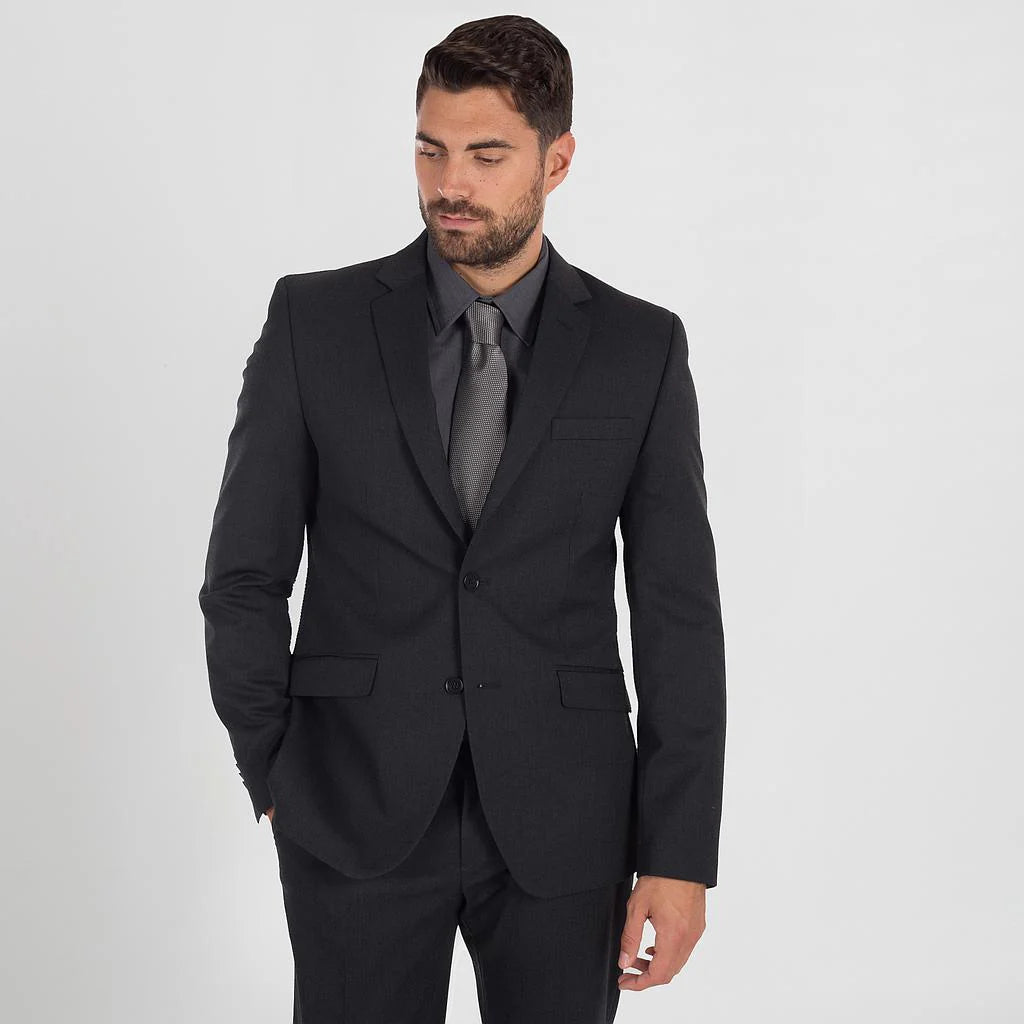 812400-139 - AMERICANA HOMBRE 2 BOTONES SLIM FIT MAXIMA GRIS MARENGO