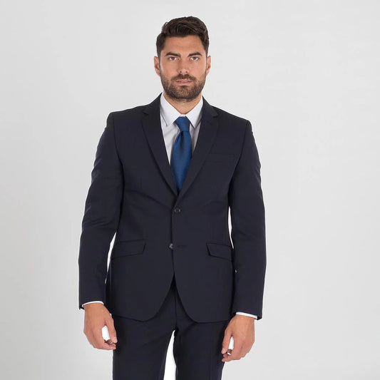812600-104 - AMERICANA HOMBRE 2 BOTONES SLIM FIT TRIVIAL MARINO