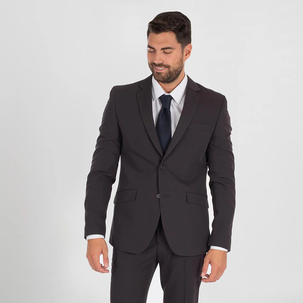 812600-139 - AMERICANA HOMBRE 2 BOTONES SLIM FIT TRIVIAL GRIS MARENGO