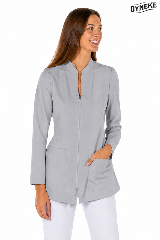 8163491 - CHAQUETA MUJER M/L MICROFIBRA CUELLO MAO GRIS