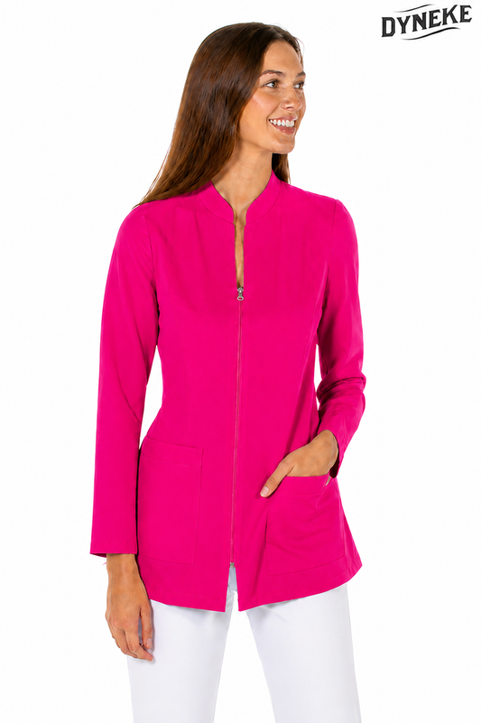 8163572 - CHAQUETA MUJER M/L MICROFIBRA CUELLO MAO FUCSIA