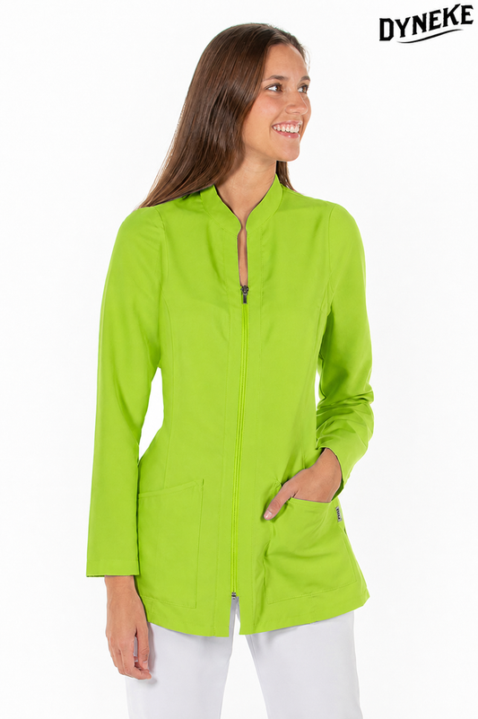 8163573 - CHAQUETA MUJER M/L MICROFIBRA CUELLO MAO PISTACHO