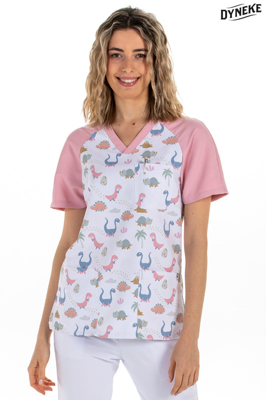 8188001 - Blusón sanitario unisex dino