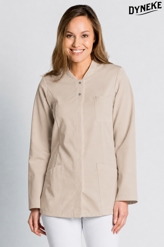 8205569 - CHAQUETA MUJER CORCHETES M/L MICROFIBRA BEIGE