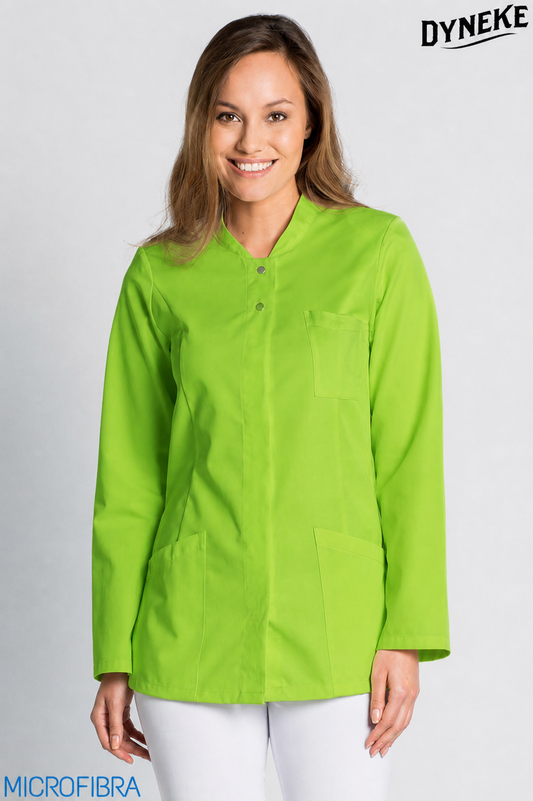 8205573 - CHAQUETA MUJER CORCHETES M/L MICROFIBRA PISTACHO