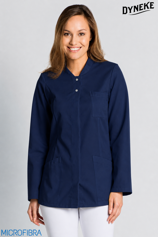 8205583 - CHAQUETA MUJER CORCHETES M/L MICROFIBRA MARINO