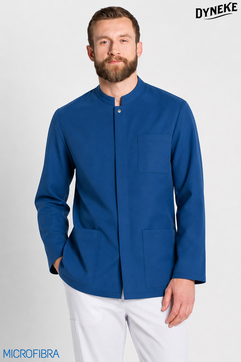 8213482 - CHAQUETA HOMBRE MICROFIBRA CORCHETES M/L AZUL