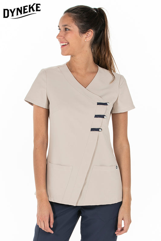 8240569 - Chaqueta presillas microfibra beig