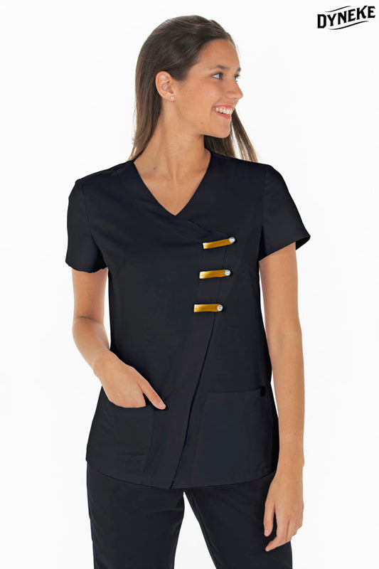 8240571 - Chaqueta presillas microfibra negra