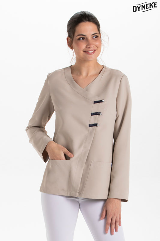 8258569 - Chaqueta presillas m/l beig
