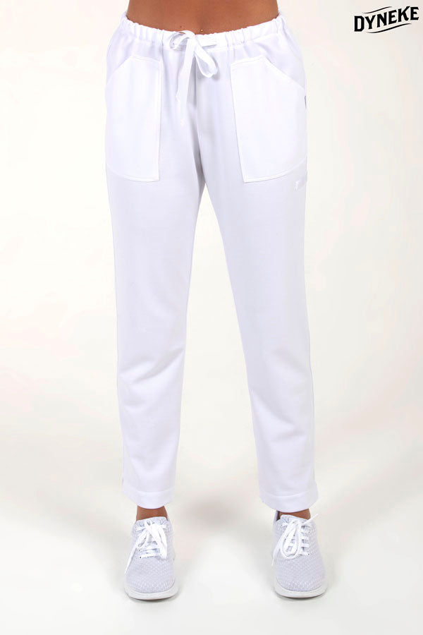 8268783 - Pantalón blanco punto pique