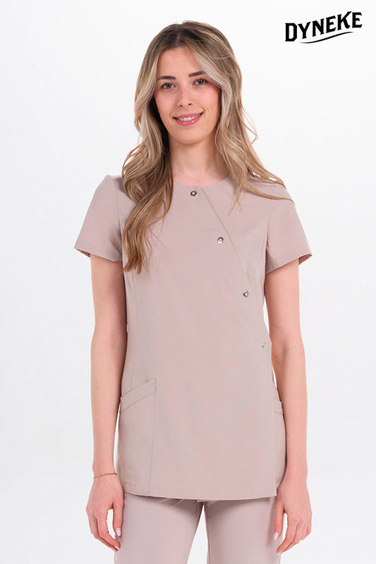 8279785 - CHAQUETA BEIGE CRUZADA CORCHETES M/C