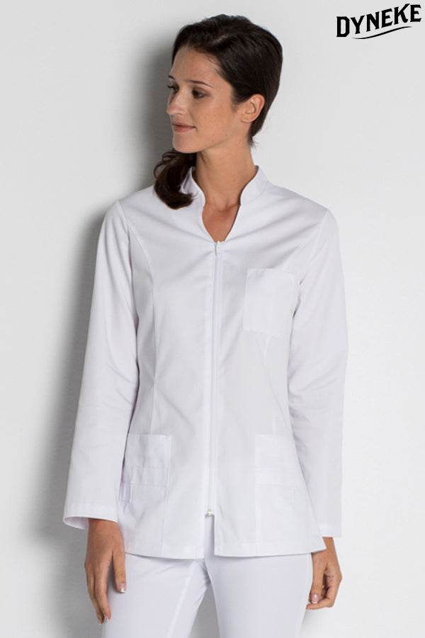 8294700 - Chaqueta comercio m/l blanca con cremallera