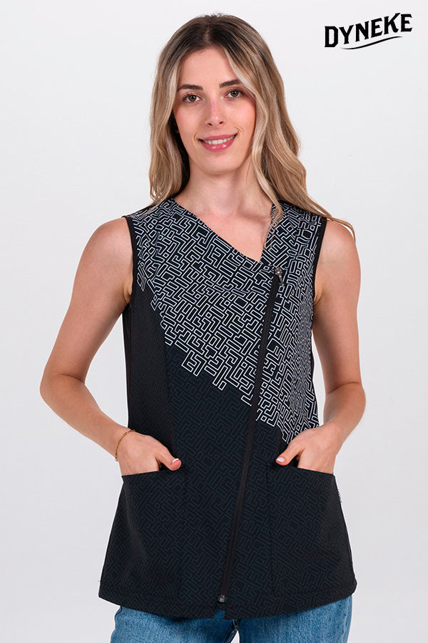 8346786 - CASACA MICROFIBRA ELÁSTICA S/M NEGRA TETRIS