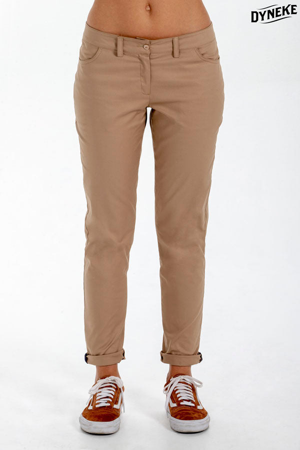 8546537 - Pantalon chino mujer beig