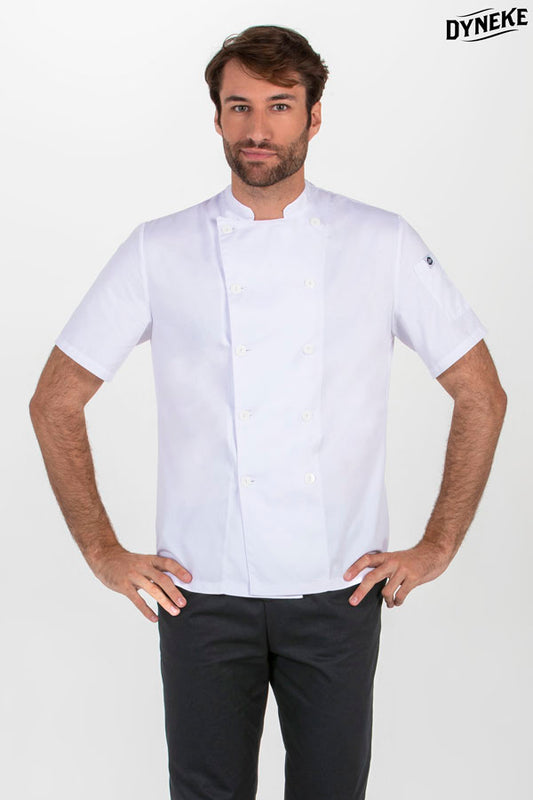 8550900 - Chaqueta cocinero blanca m/c