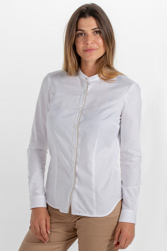 8572823 - Camisa senora blanca cuello mao