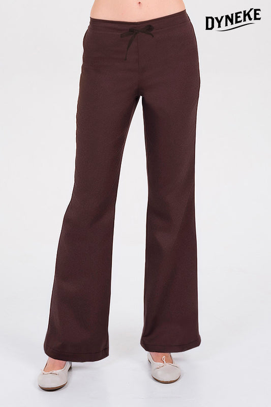 8584778 - PANTALÓN MARRÓN ELÁSTICO ACAMPANADO