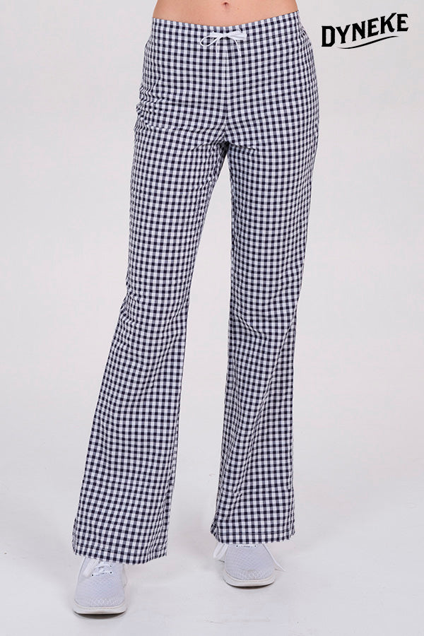 8584978 - PANTALÓN CUADRO MARINO ACAMPANADO