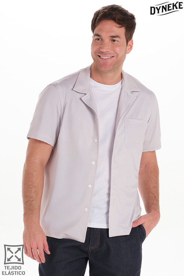 8625409 - Camisa casual punto elástico beige