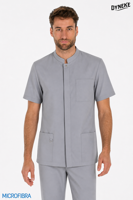 8815491 - CHAQUETA MICROFIBRA CBRO. M/C CORCHETES GRIS