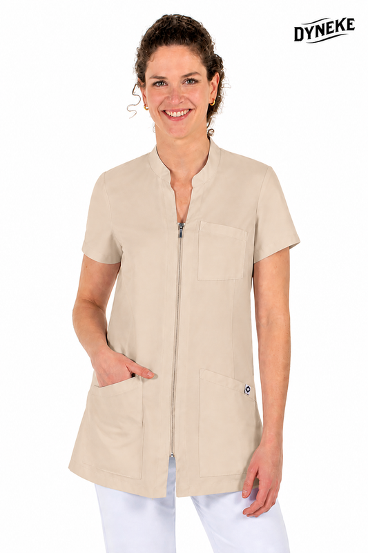 8825569 - CHAQUETA MICROFIBRA MUJER M/C CUELLO MAO BEIGE