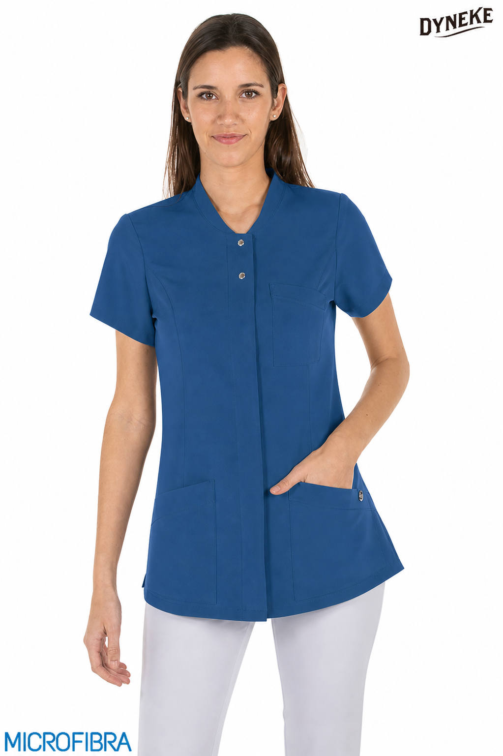 8826482 - CHAQUETA MUJER CORCHETES M/C MICROFIBRA AZUL