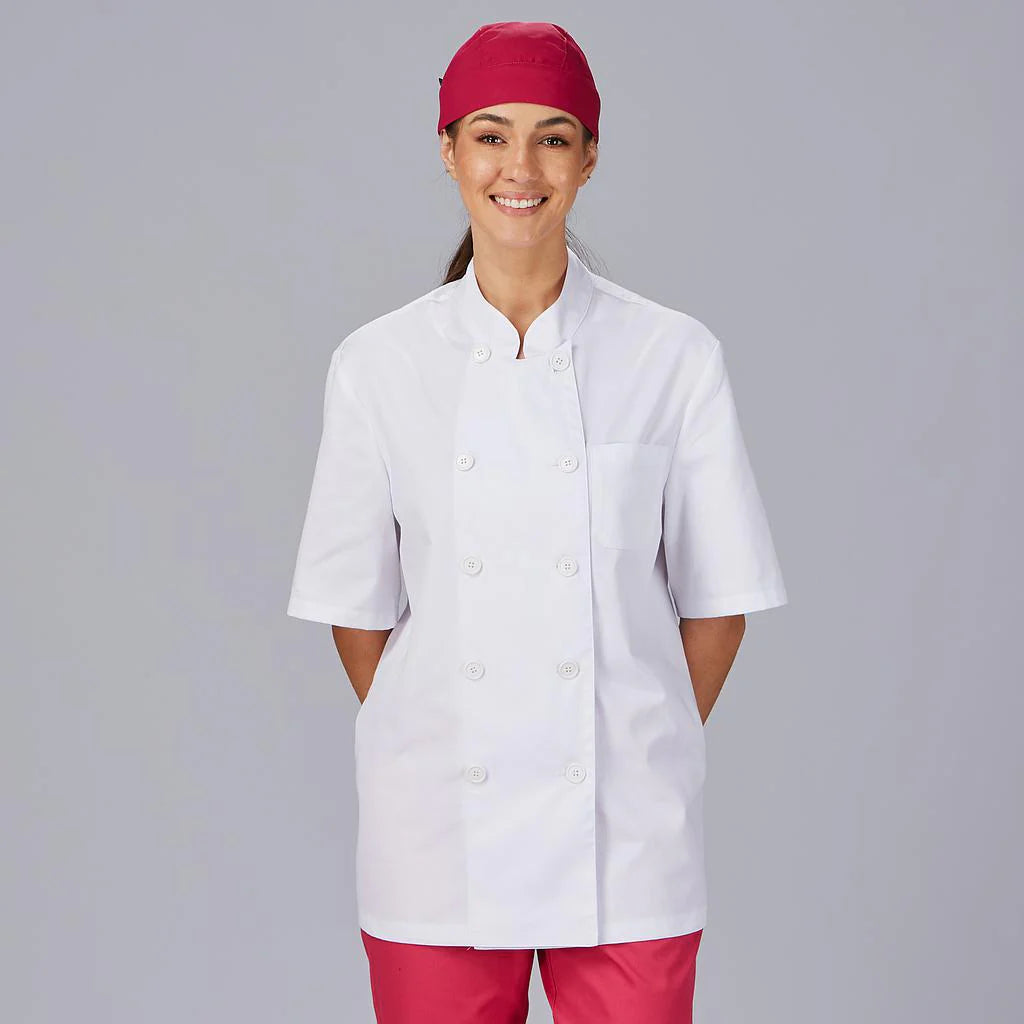 911101-101 - CHAQUETA COCINA UNISEX SARGA BLANCA
