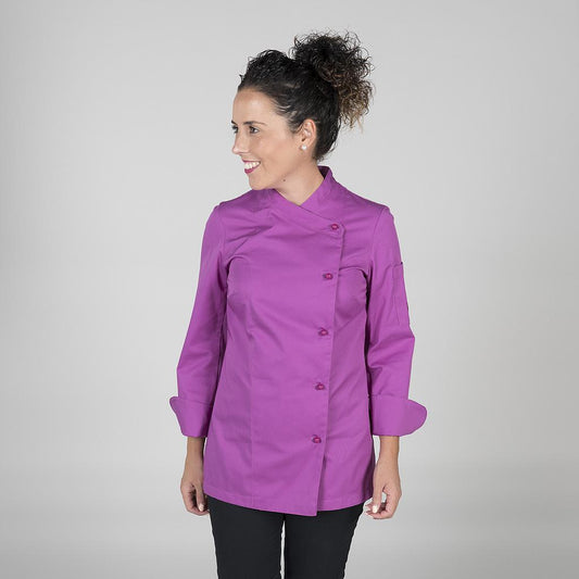 919100-119 - CHAQUETA COCINA MUJER CATANIA MALVA