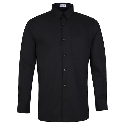 920138-07 - CAMISA HOMBRE CUELLO CAMISERO MANGA LARGA ALAMEDA NEGRO