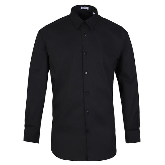 925138-07 - CAMISA HOMBRE CUELLO CAMISERO C/PINZA MANGA LARGA ALAMEDA NEGRO