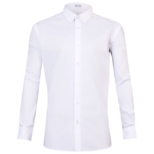 925138-13 - CAMISA HOMBRE CUELLO CAMISERO C/PINZA MANGA LARGA ALAMEDA BLANCO