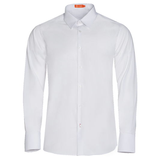 925139-13 - CAMISA HOMBRE CUELLO CAMISERO MANGA LARGA MILAN BLANCO