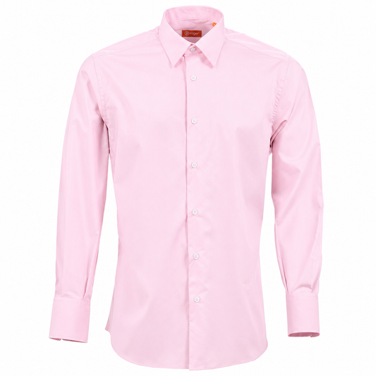 925139-38 - CAMISA HOMBRE CUELLO CAMISERO MANGA LARGA MILAN ROSA