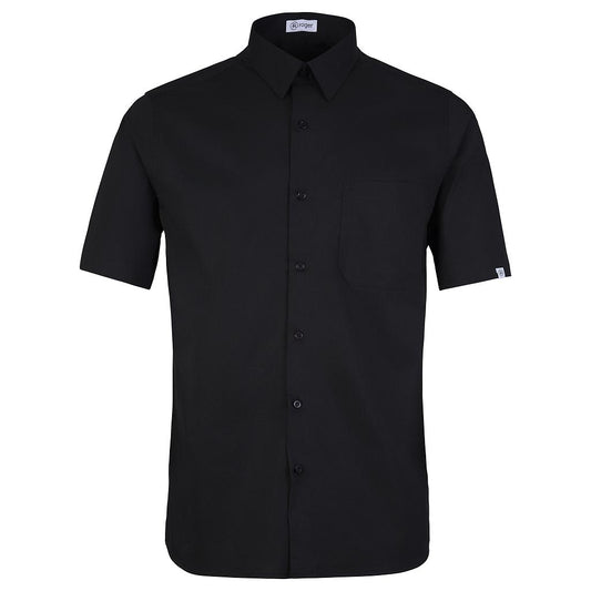 926138-07 - CAMISA HOMBRE CUELLO CAMISERO MANGA CORTA ALAMEDA NEGRO