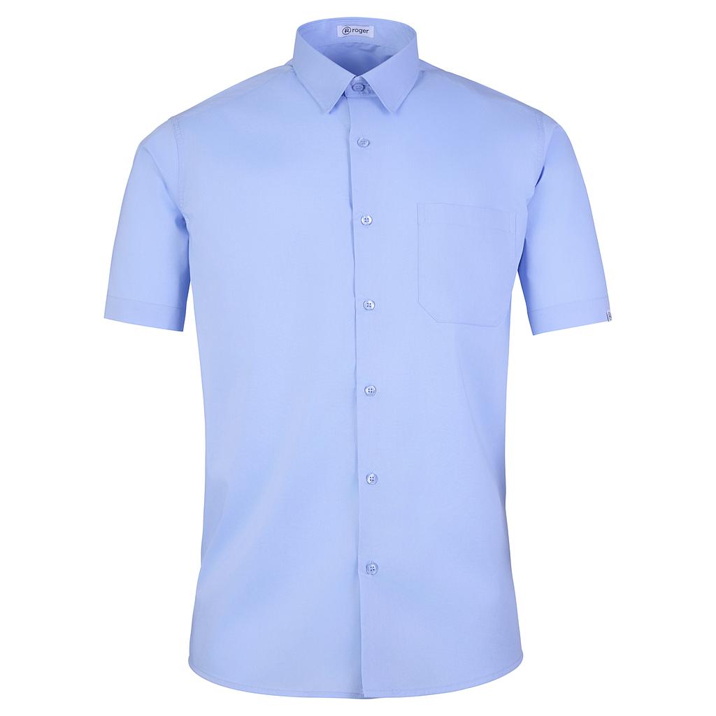 926138-19 - CAMISA HOMBRE CUELLO CAMISERO MANGA CORTA ALAMEDA CELESTE