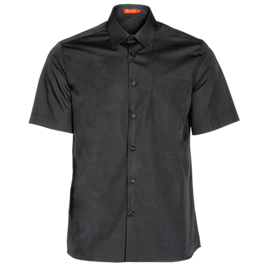 926141-07 - CAMISA HOMBRE CUELLO CAMISERO MANGA CORTA DELON NEGRO