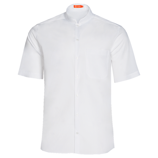 927141-13 - CAMISA HOMBRE CUELLO MAO MANGA CORTA GABIN BLANCO