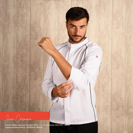 930016-101 - CHAQUETA COCINA UNISEX APIS BLANCO